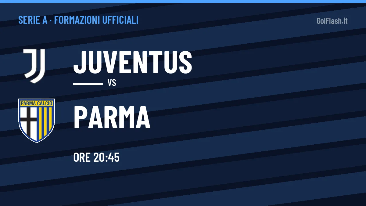 Formazioni ufficiali Juventus-Parma: gli undici scelti dai due allenatori