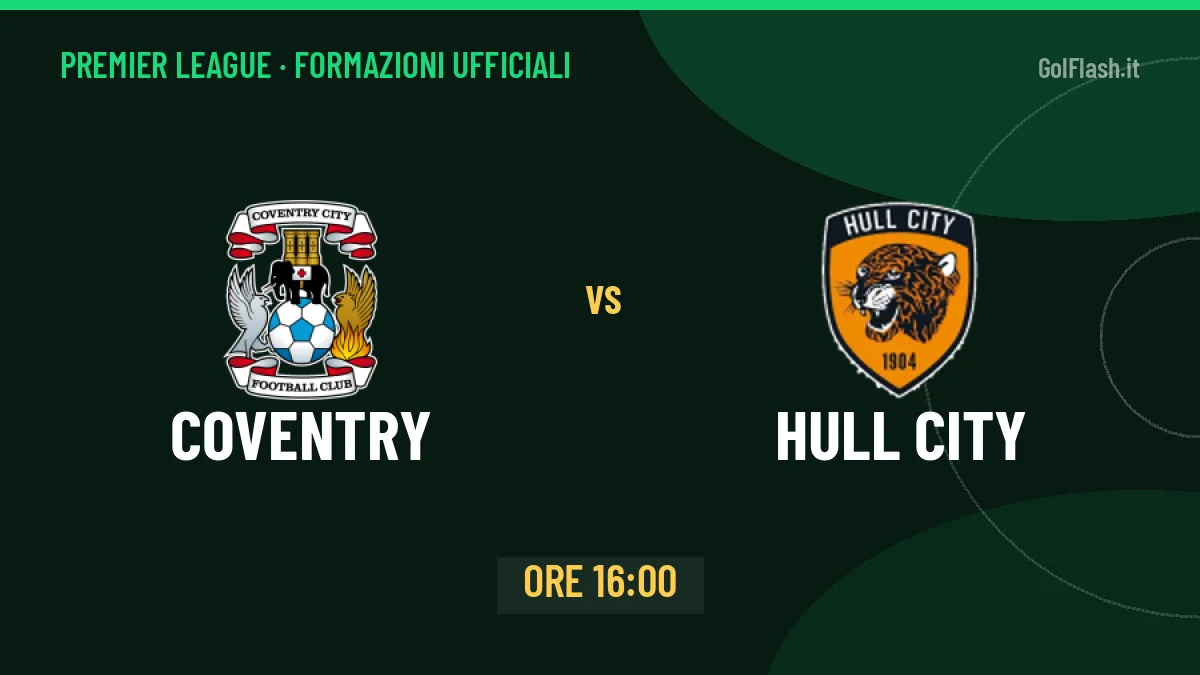 Coventry-Hull City: Lampard lancia Awoniyi, le formazioni ufficiali