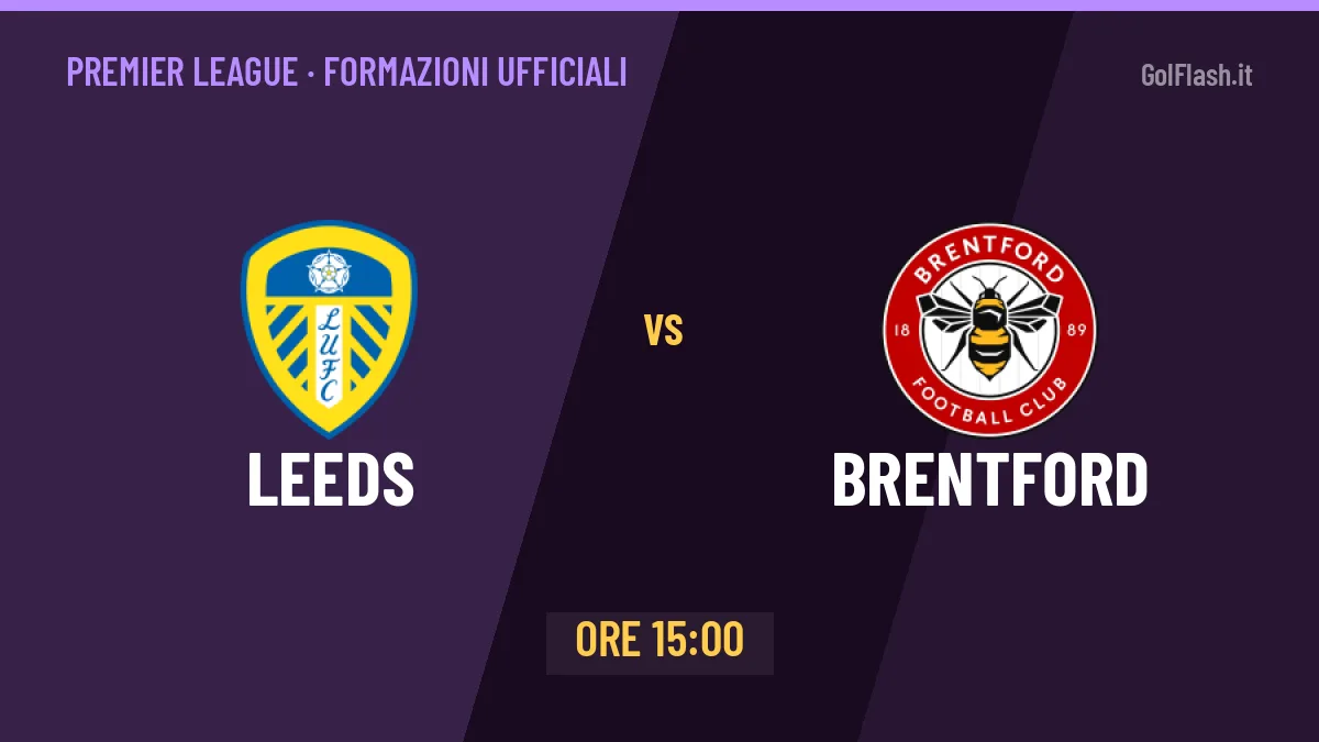 Leeds-Brentford: probabili formazioni, formazioni ufficiali e diretta