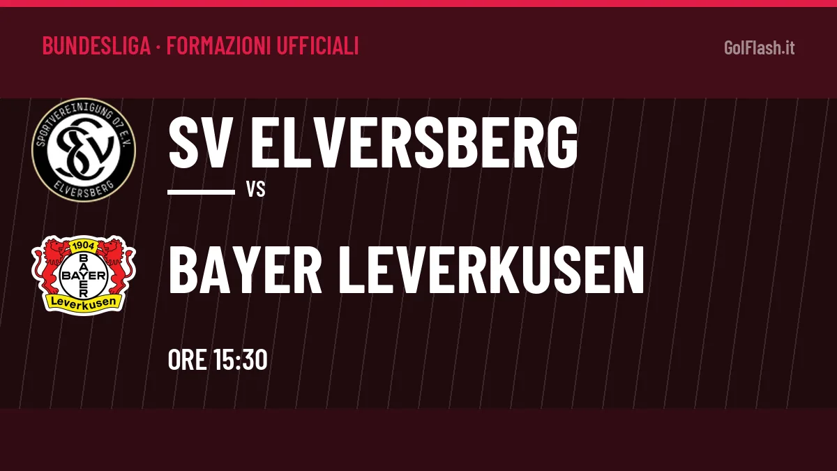 Formazioni ufficiali SV Elversberg-Bayer Leverkusen (Bundesliga): gli undici scelti