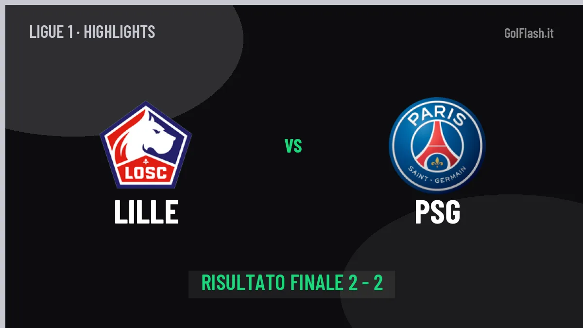 Lille-PSG highlights: video, marcatori e statistiche