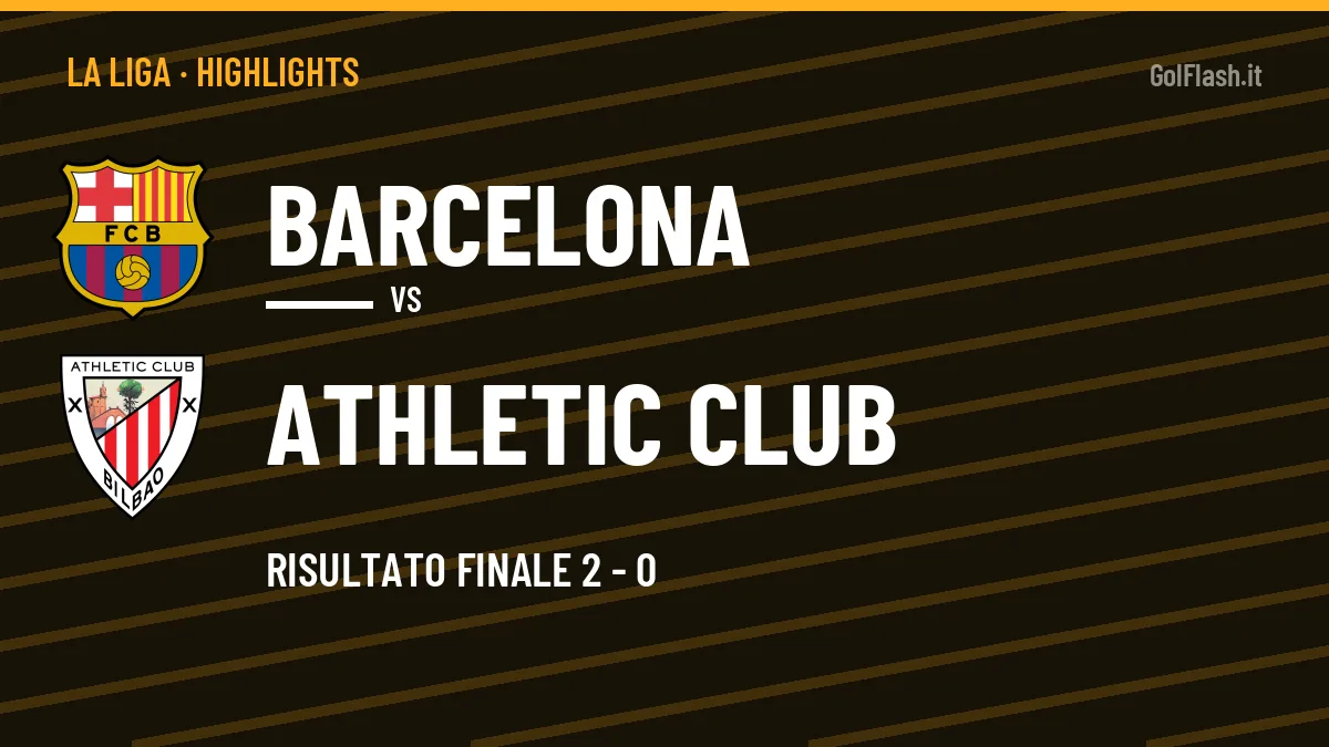 Video Barcelona-Athletic Club: highlights e gol della partita di La Liga