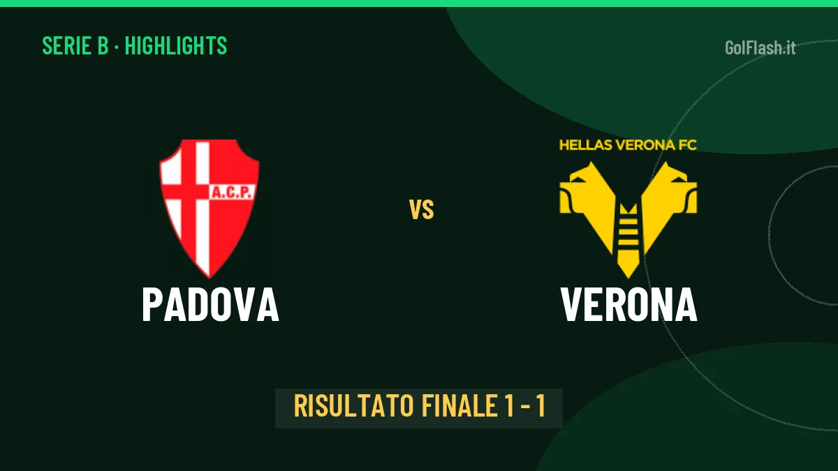 Padova-Verona 1-1, gli highlights: tutti i gol in video
