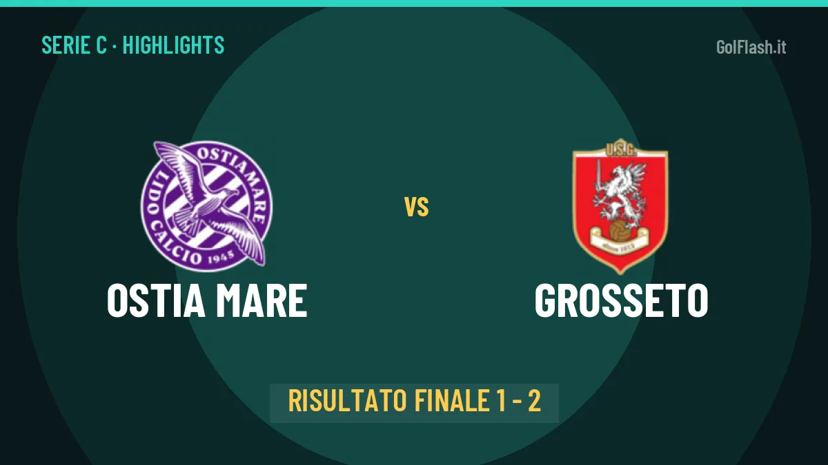 Ostia Mare-Grosseto 1-2: highlights, video, azioni e gol del match