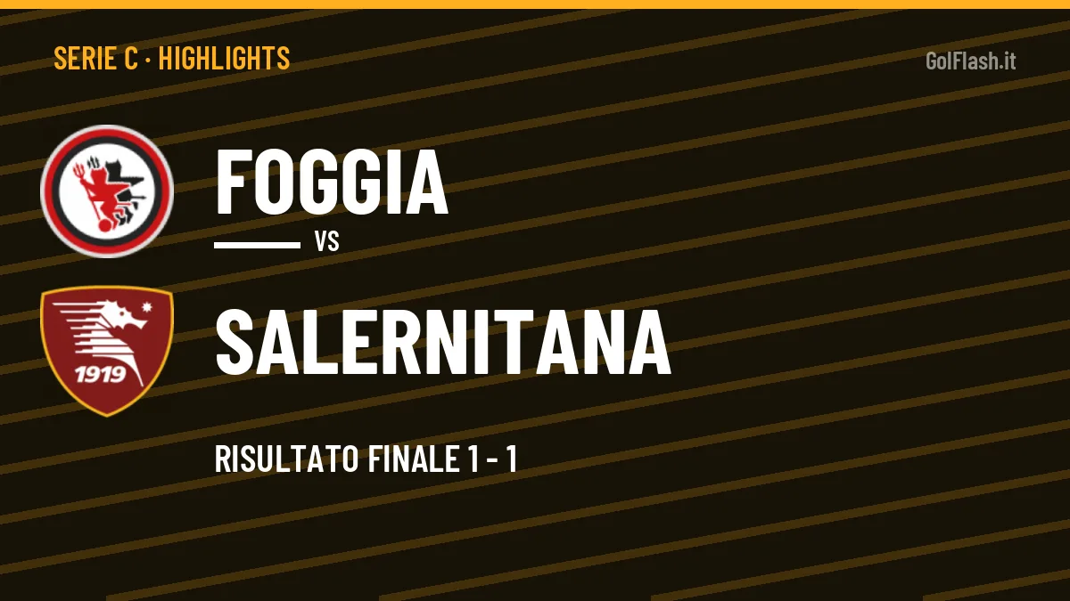 Rivedi Foggia-Salernitana: highlights, gol e momenti chiave della partita