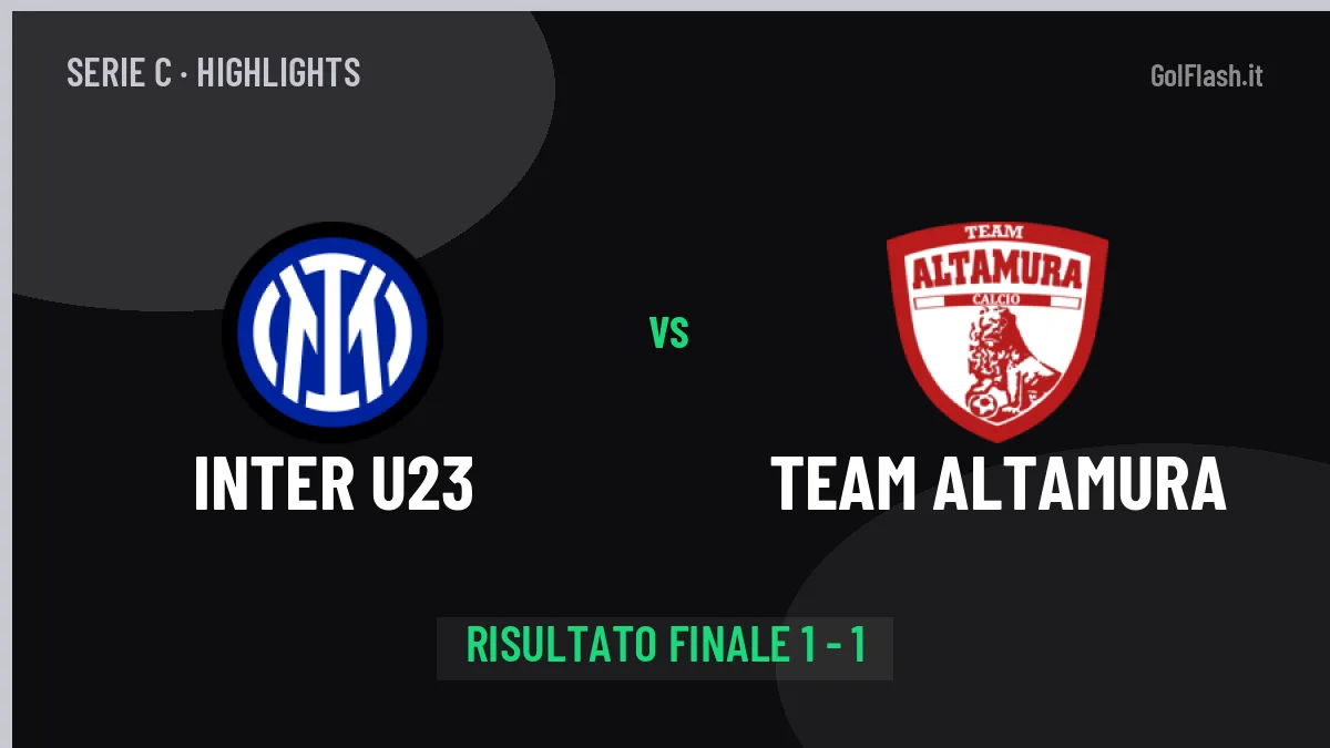 Inter U23-Team Altamura, sintesi e gol: gli highlights di Serie C