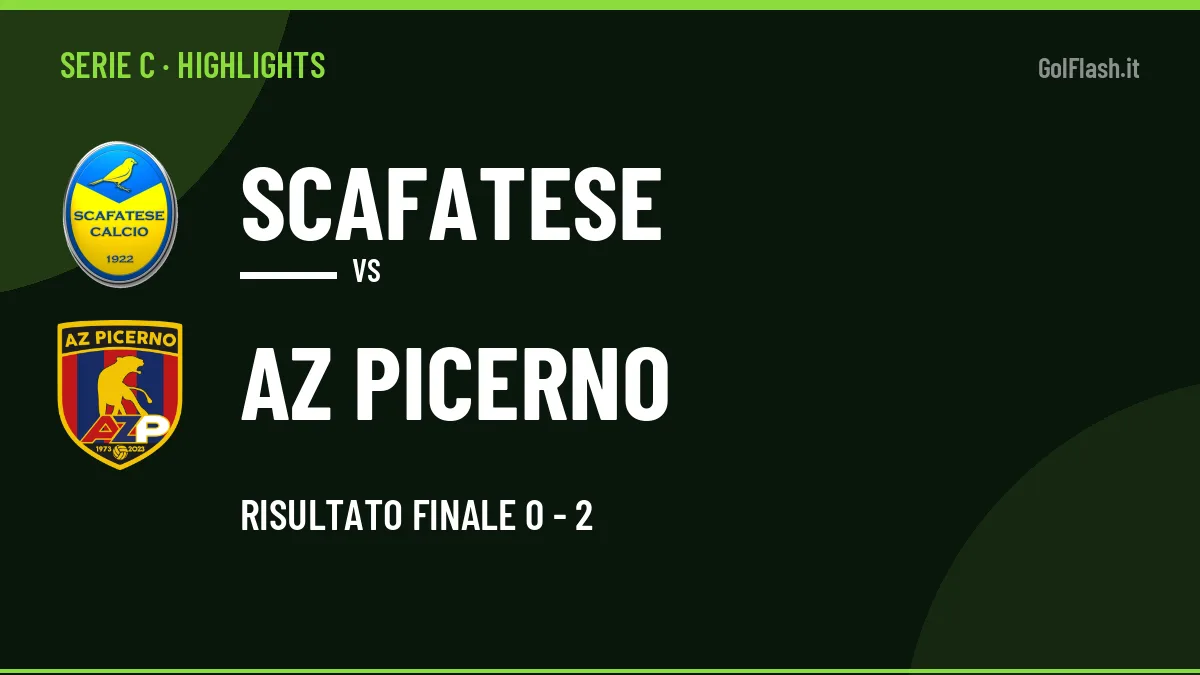 Highlights Scafatese-AZ Picerno: gol e sintesi della partita (0-2)