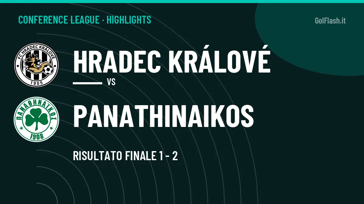 Rivedi Hradec Králové-Panathinaikos: highlights, gol e momenti chiave della partita