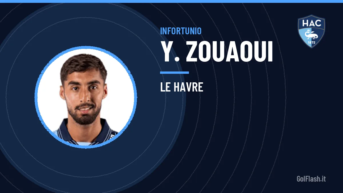 Stop per Zouaoui: problema muscolare per il difensore del Le Havre
