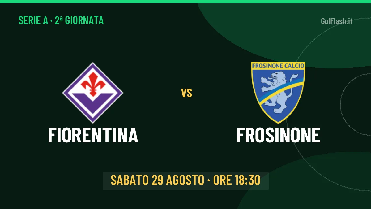 Fiorentina-Frosinone in TV: a che ora si gioca, dove vederla e probabili formazioni
