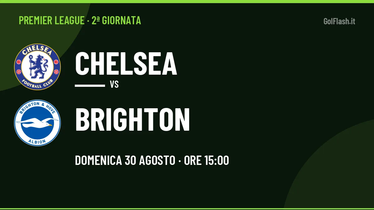 Chelsea-Brighton in TV: a che ora si gioca, dove vederla e probabili formazioni