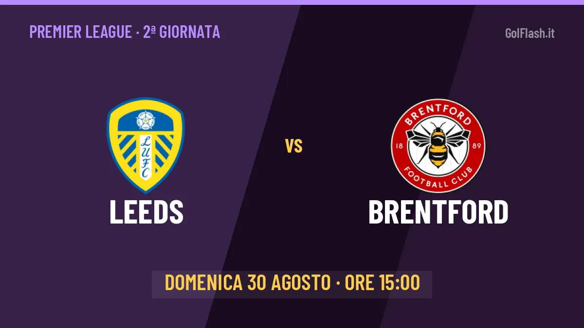 Probabili formazioni Leeds Brentford: chi gioca, quote e pronostico