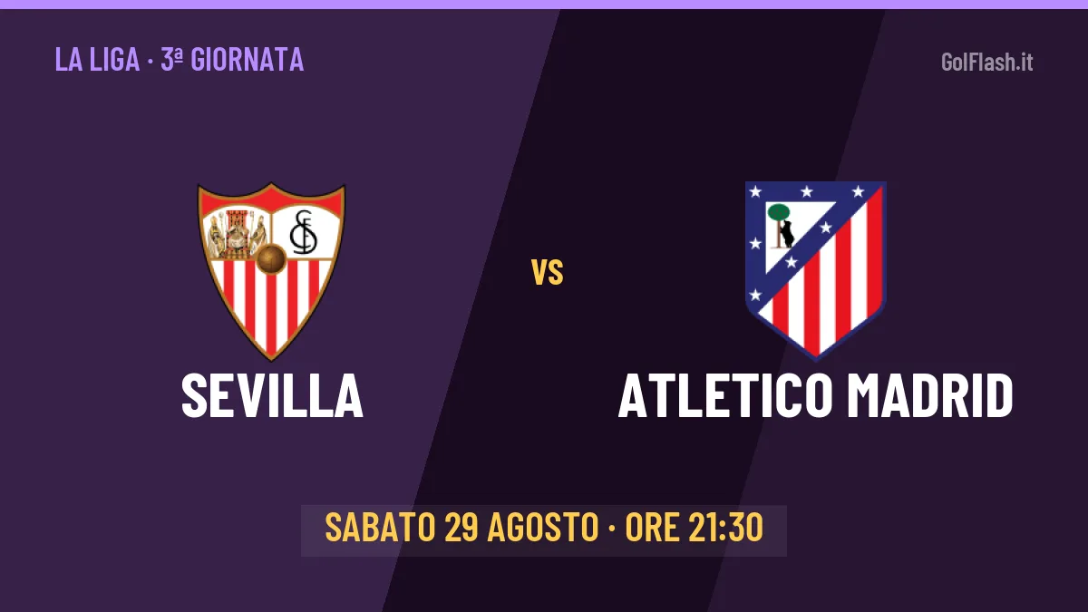 Sevilla-Atletico Madrid in TV: a che ora si gioca, dove vederla e probabili formazioni