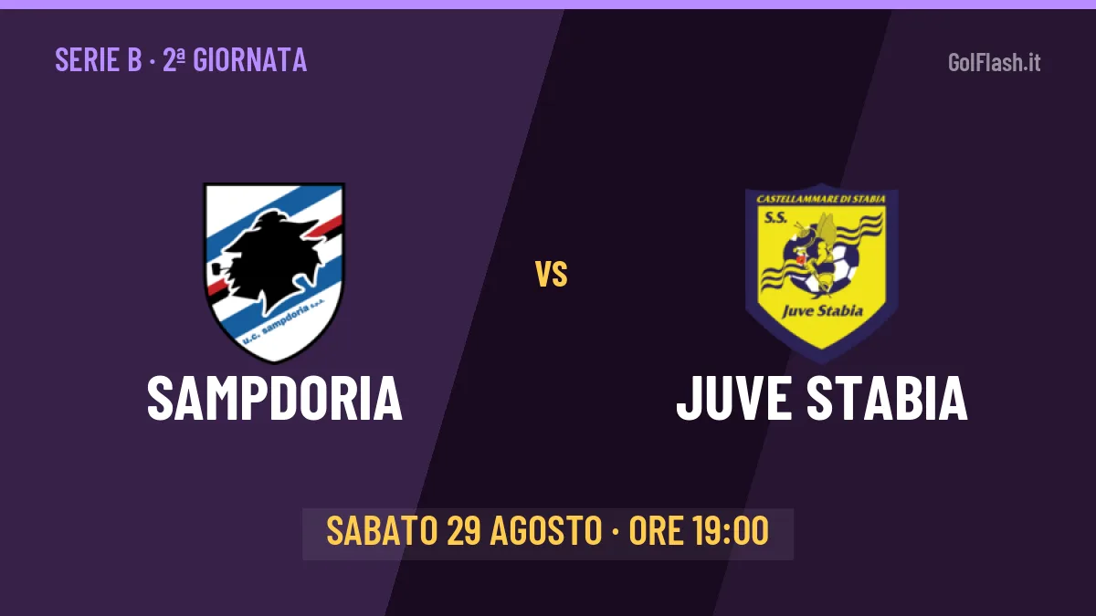 Sampdoria Juve Stabia in streaming: dove vedere la partita, orario e probabili formazioni
