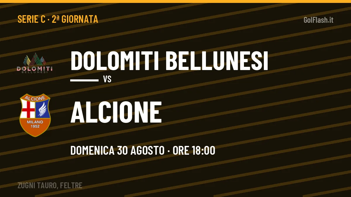 Dolomiti Bellunesi-Alcione, Serie C: probabili formazioni, quote e dove vedere la partita in TV e streaming
