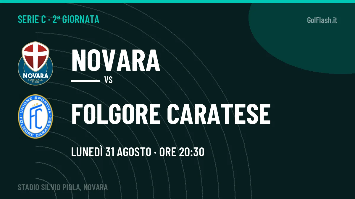 Novara-Folgore Caratese: pronostico, quote e dove vedere il match in diretta