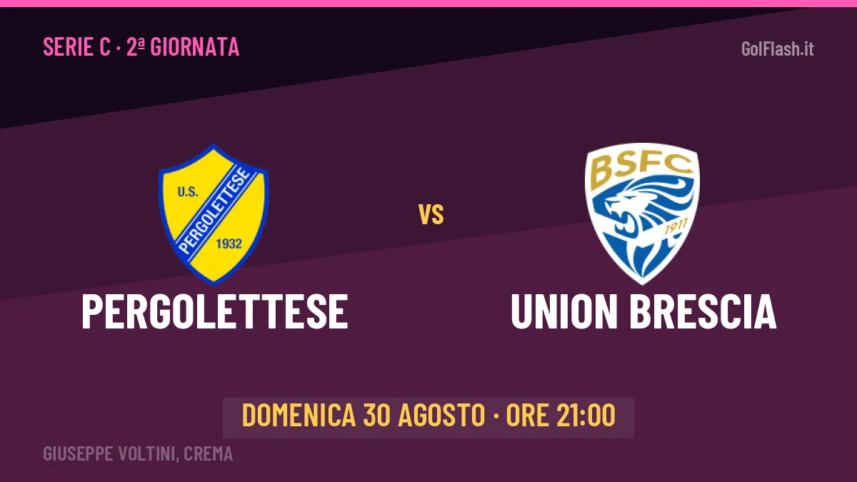 Probabili formazioni Pergolettese Union Brescia: chi gioca, quote e pronostico