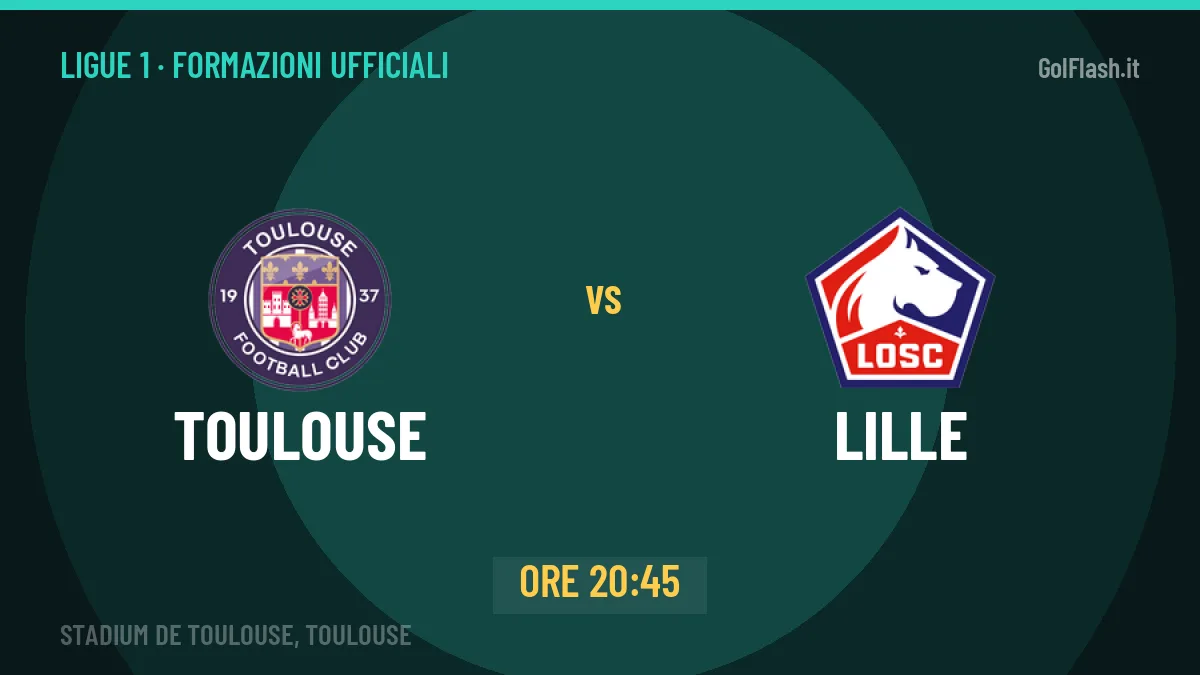 Toulouse-Lille: probabili formazioni, formazioni ufficiali e diretta