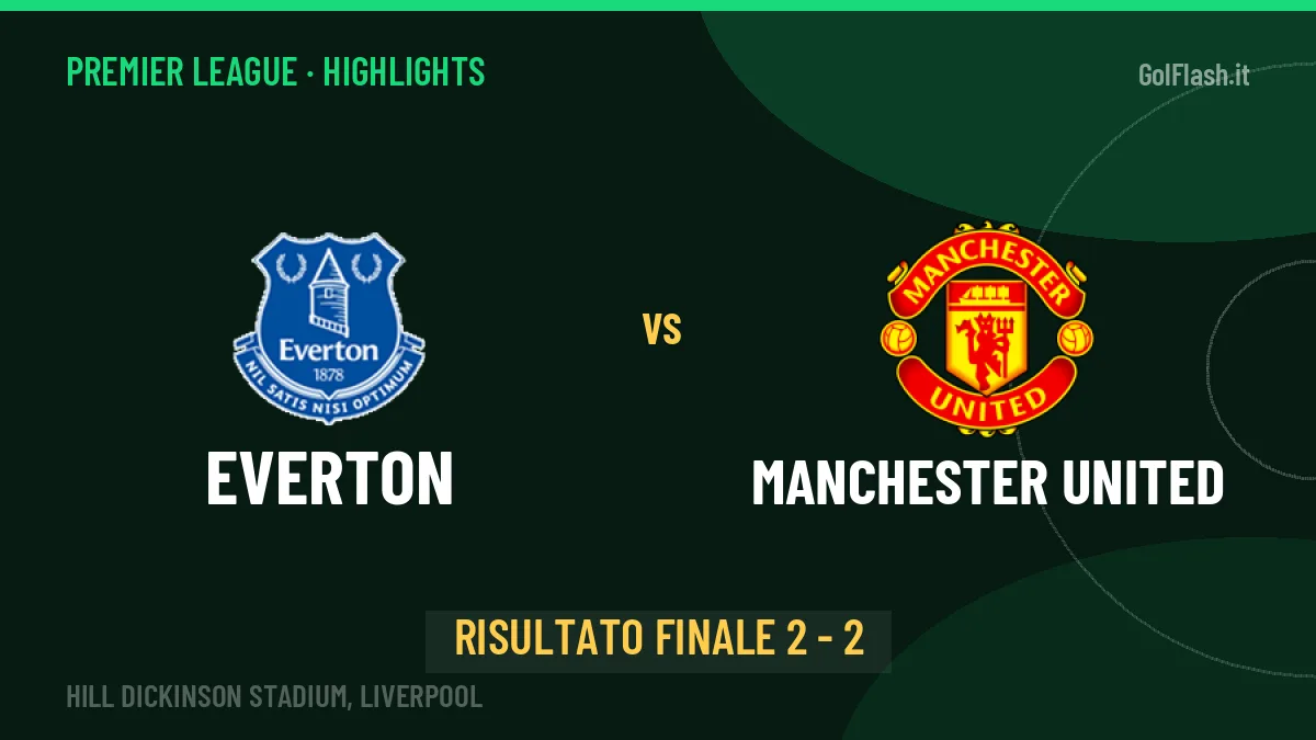 Everton-Manchester United highlights: video, marcatori e statistiche
