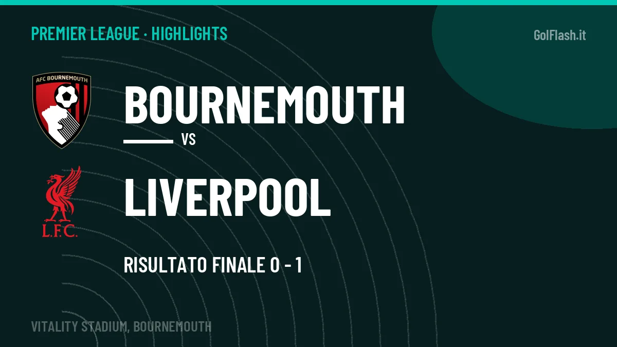 Highlights Premier League: Bournemouth-Liverpool 0-1 in video