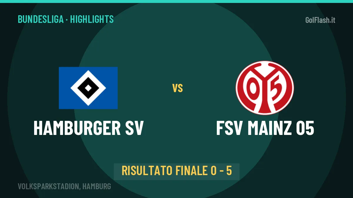 Hamburger SV-FSV Mainz 05, sintesi e gol: gli highlights di Bundesliga