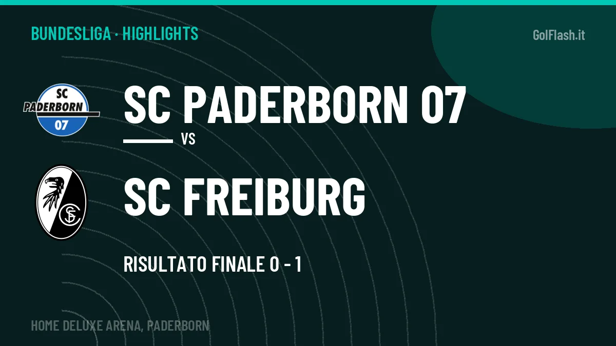 Highlights SC Paderborn 07-SC Freiburg: gol e sintesi della partita (0-1)