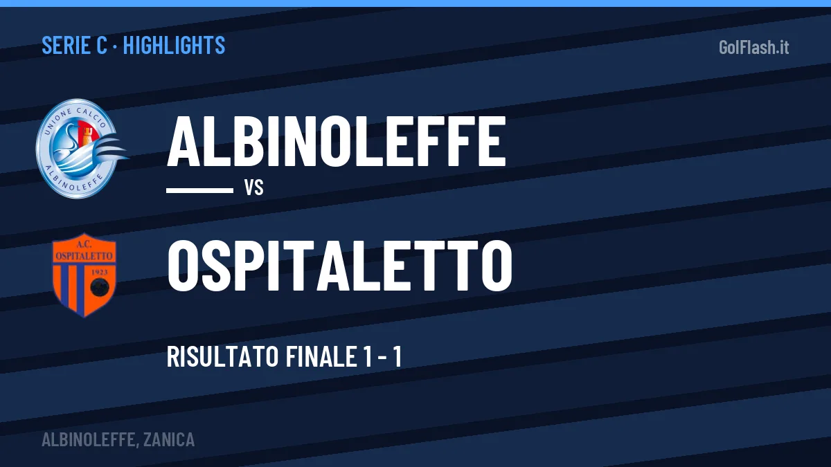 Highlights Albinoleffe-Ospitaletto: gol e sintesi della partita (1-1)