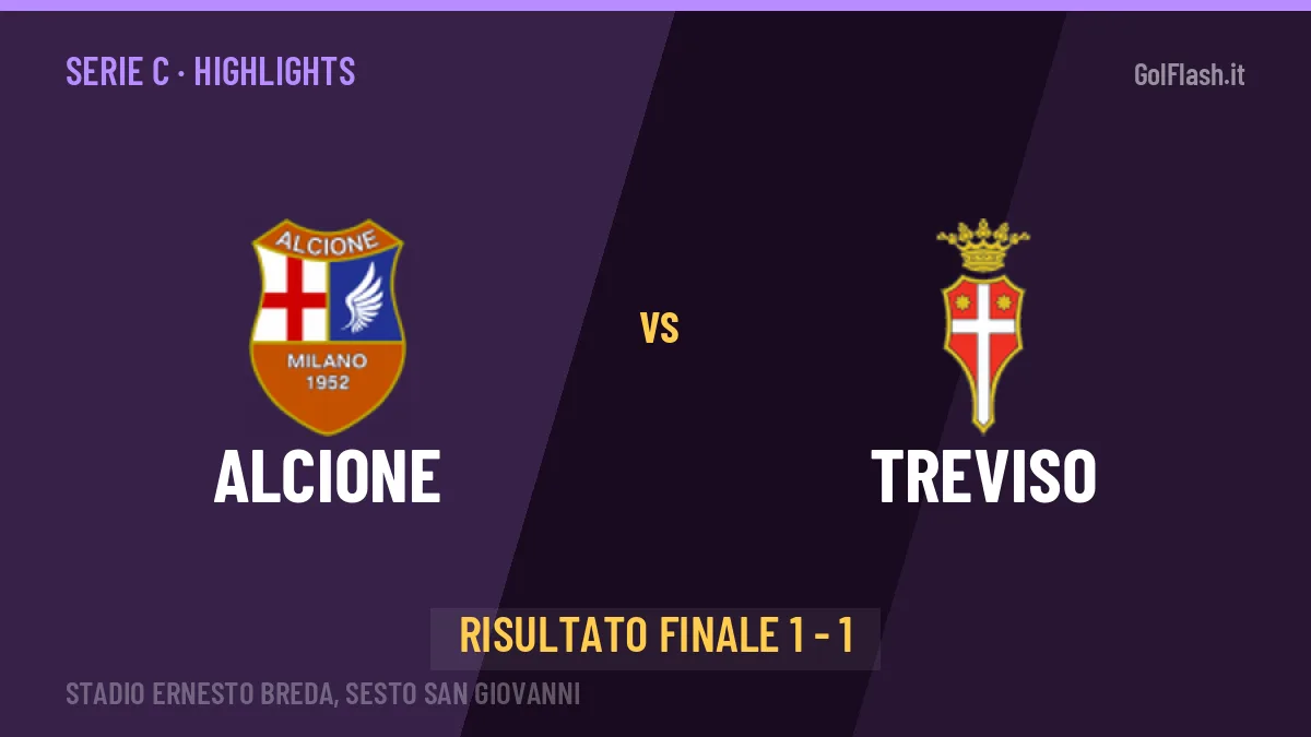 Alcione-Treviso 1-1: highlights, video, azioni e gol del match