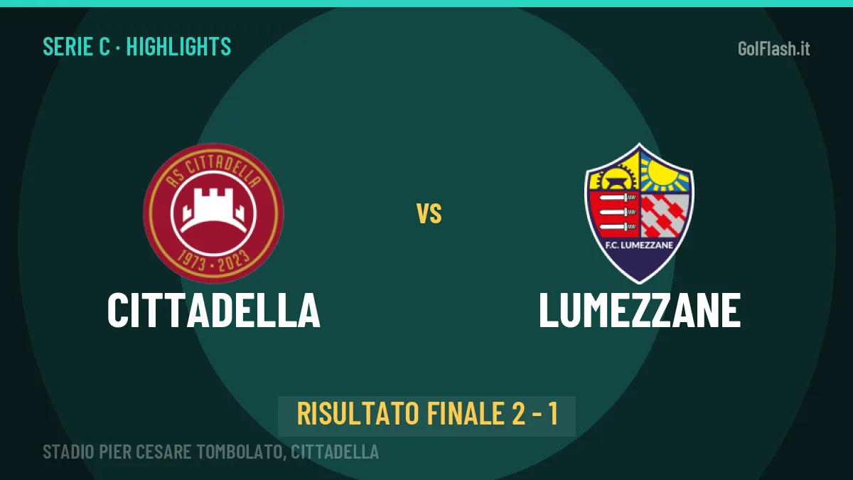 Cittadella-Lumezzane 2-1, gli highlights: tutti i gol in video