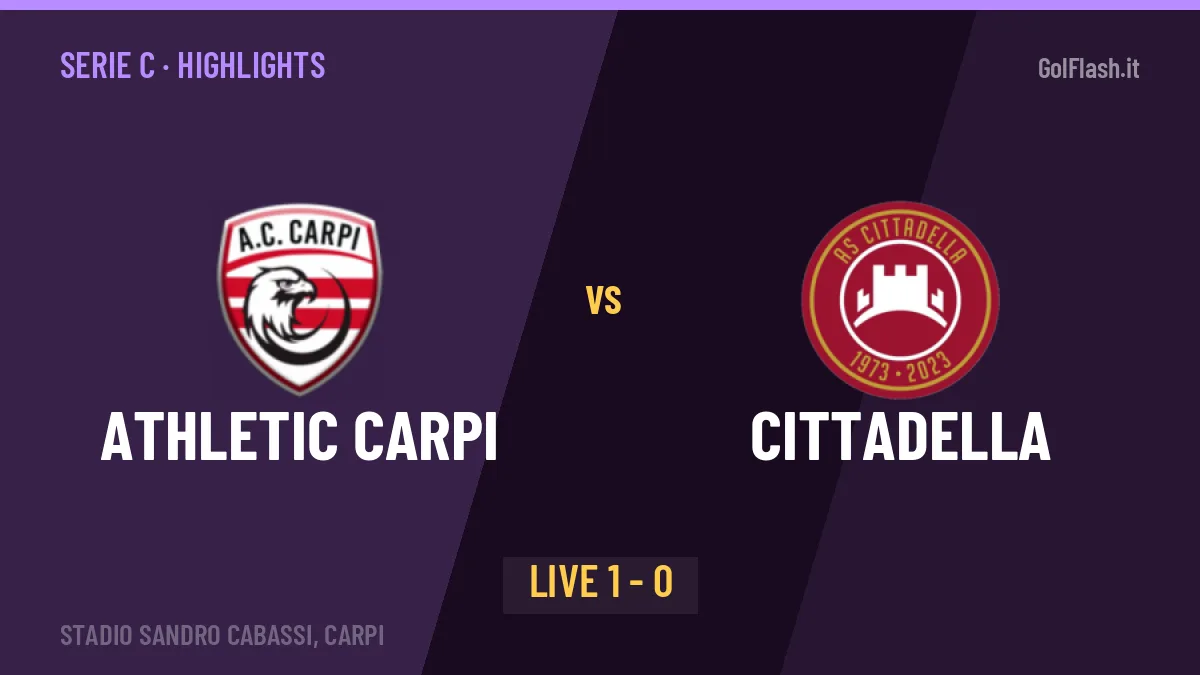 Athletic Carpi-Cittadella, sintesi e gol: gli highlights di Serie C