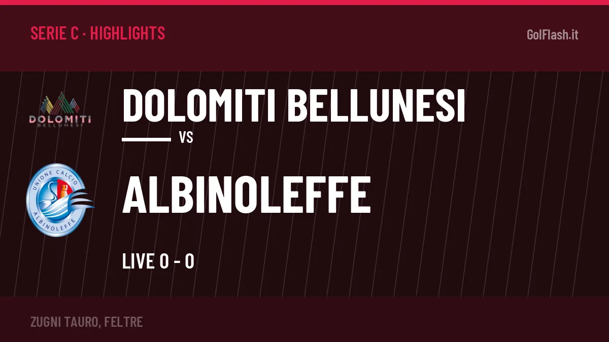 Highlights Serie C: Dolomiti Bellunesi-Albinoleffe in video