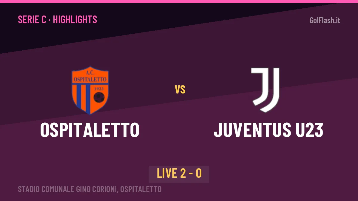 Ospitaletto-Juventus U23: il video degli highlights e il tabellino