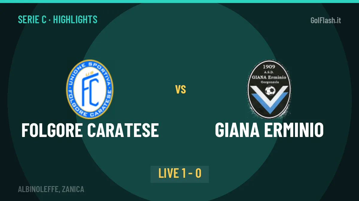 Folgore Caratese-Giana Erminio: video gol, azioni salienti e statistiche