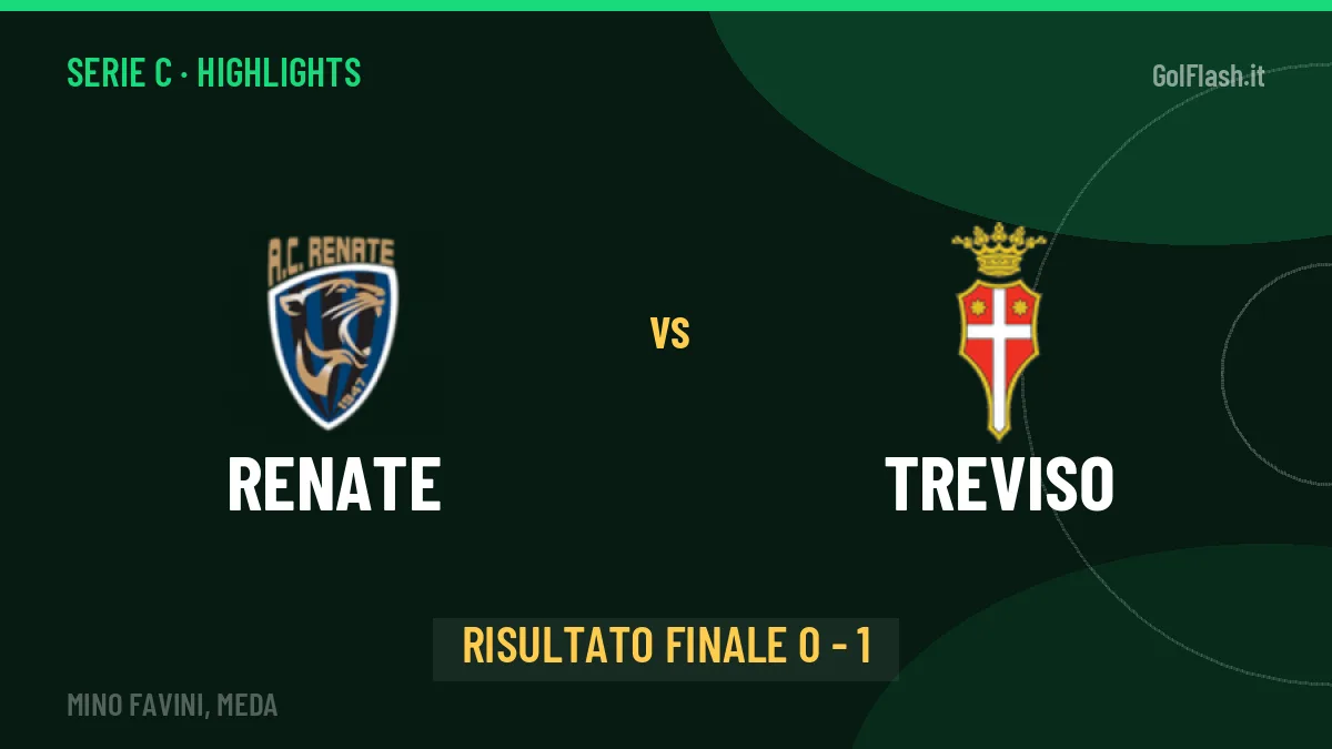 Renate-Treviso 0-1: highlights, video, azioni e gol del match
