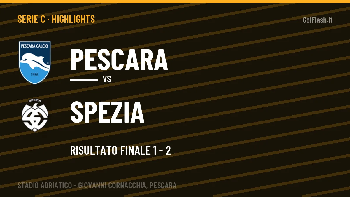 Video Pescara-Spezia: highlights e gol della partita di Serie C