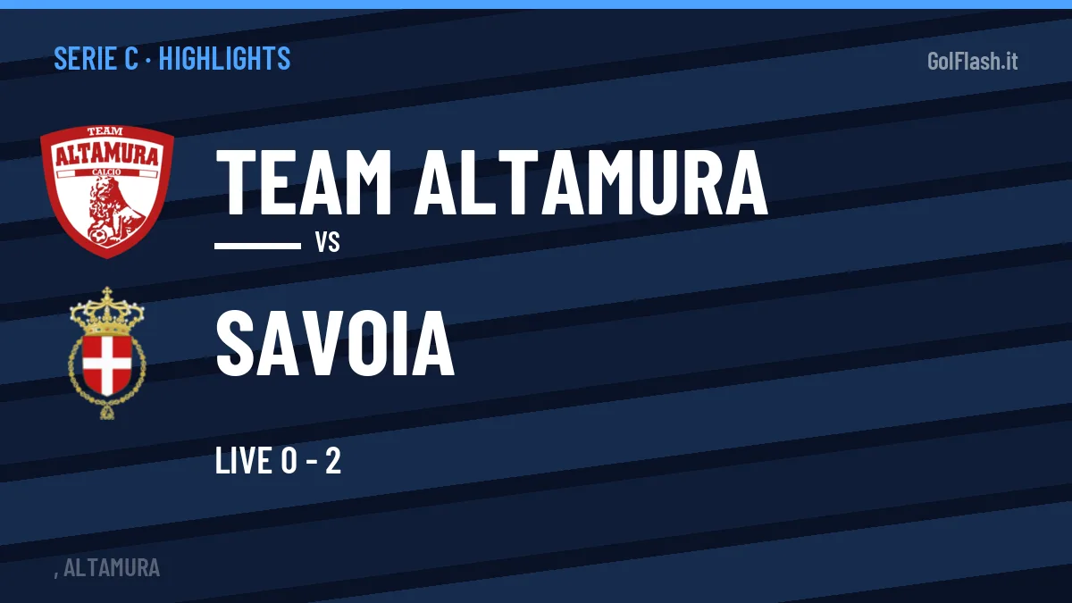 Video Team Altamura-Savoia: highlights e gol della partita di Serie C