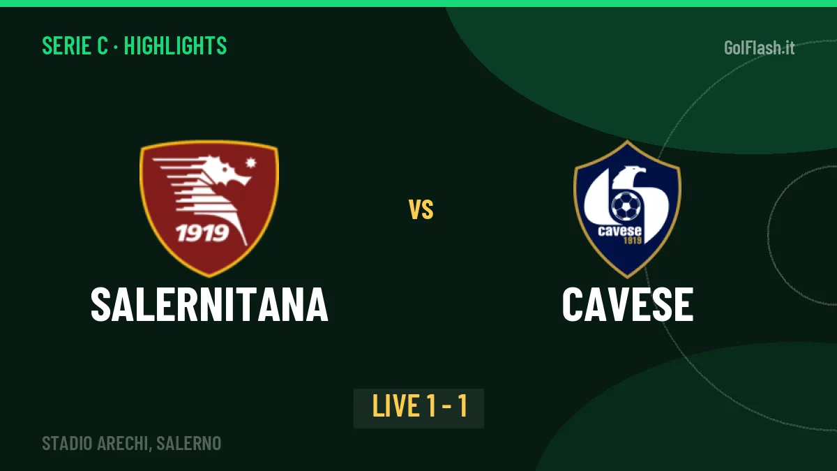 Salernitana-Cavese: highlights, video, azioni e gol del match