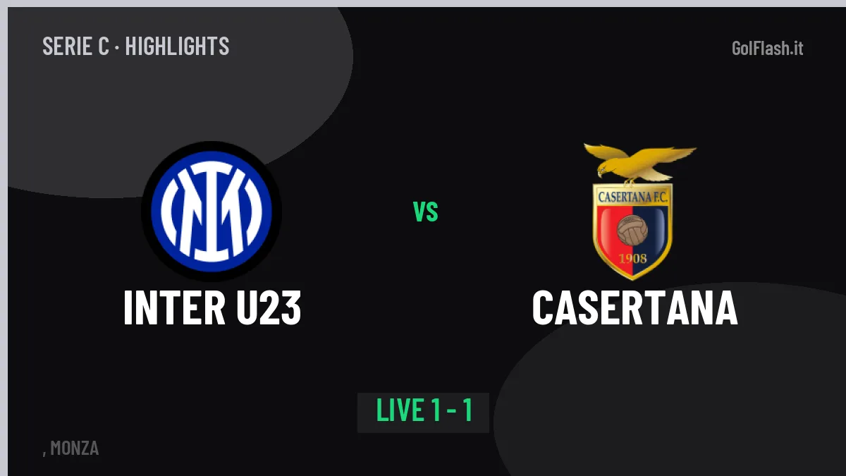 Inter U23-Casertana highlights: video, marcatori e statistiche