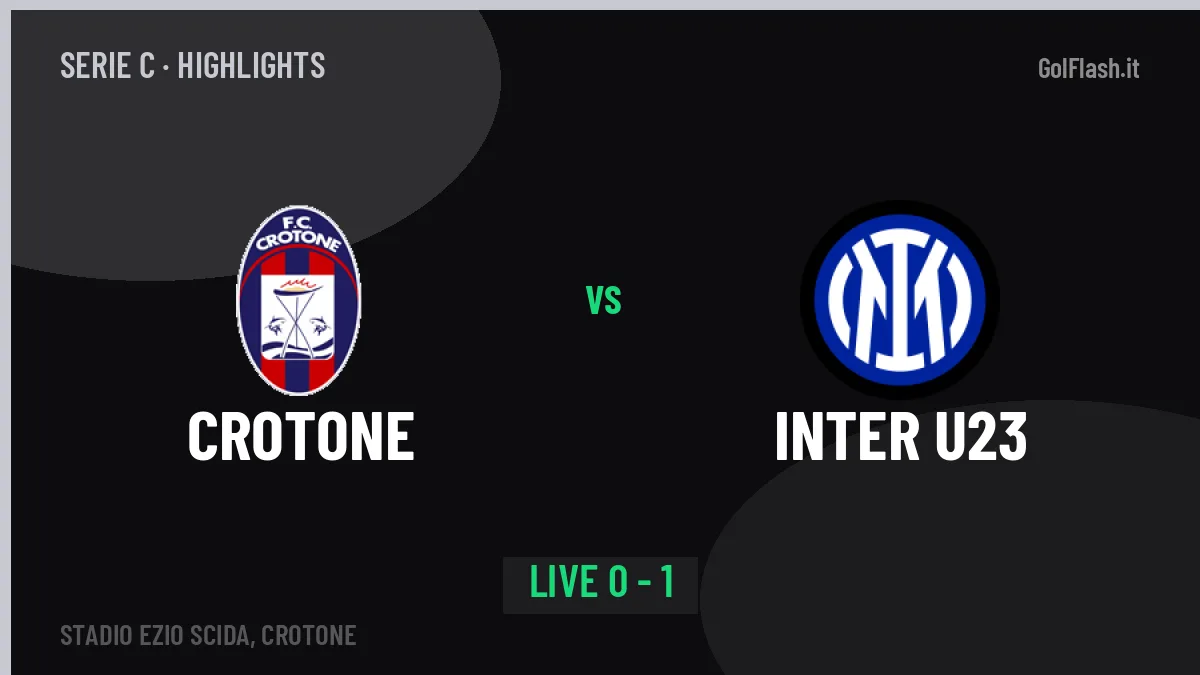 Crotone-Inter U23: il video degli highlights e il tabellino