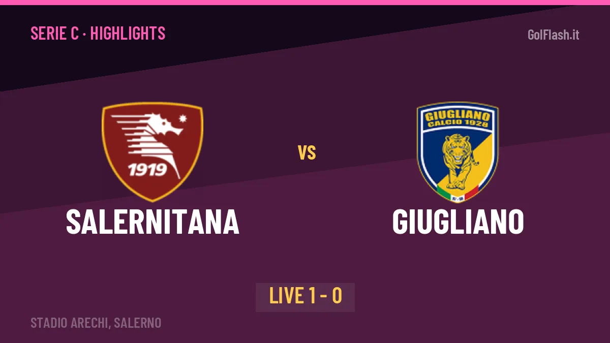 Salernitana-Giugliano: il video degli highlights e il tabellino