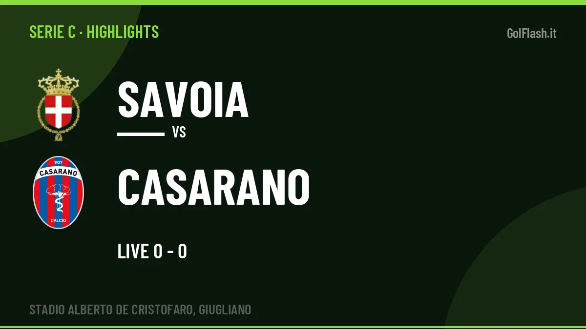 Gol e highlights di Savoia-Casarano: guarda la sintesi