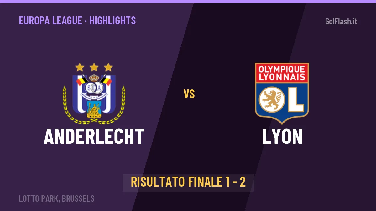 Anderlecht-Lyon 1-2: highlights, video, azioni e gol del match
