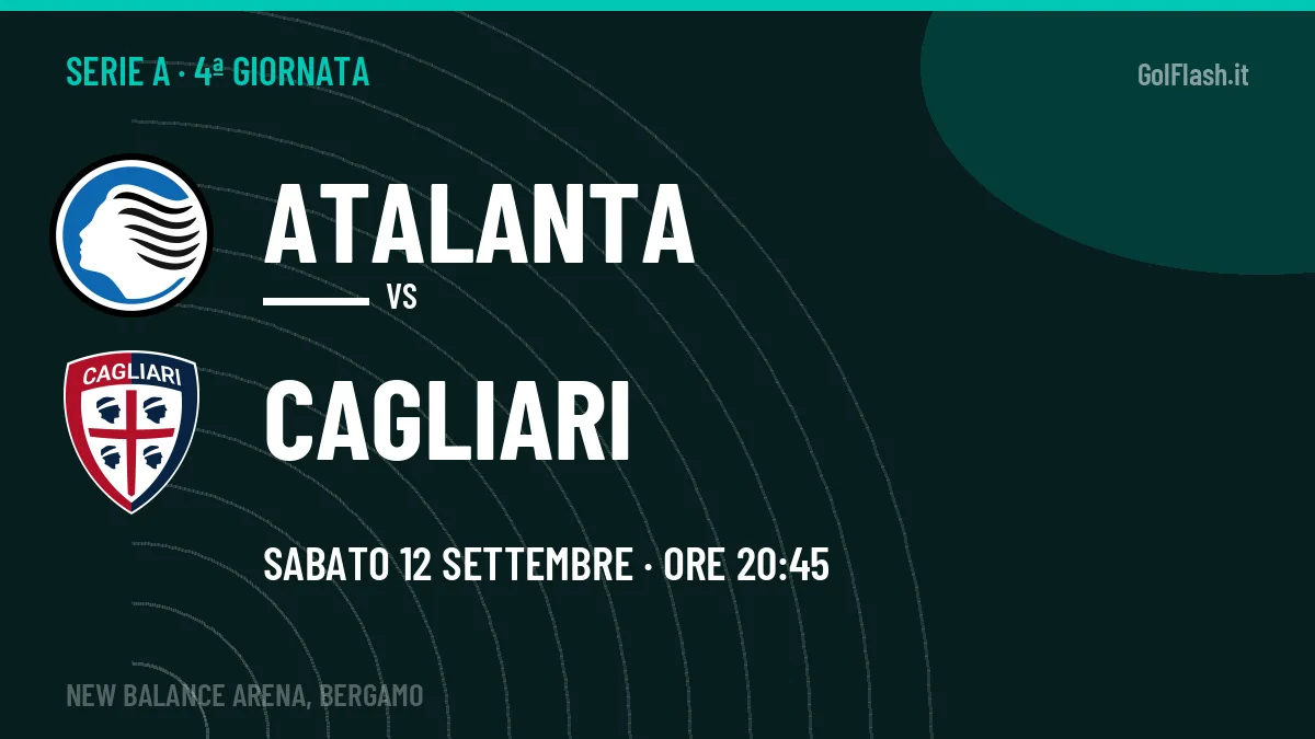 Probabili formazioni Atalanta Cagliari: chi gioca, quote e pronostico