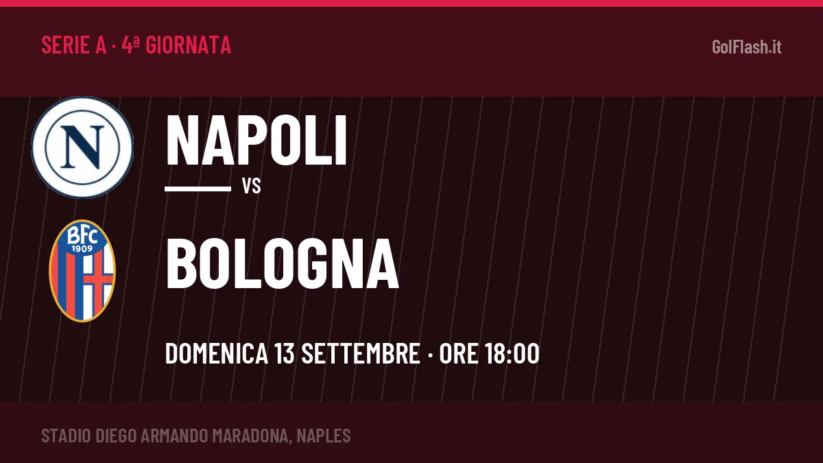 Dove vedere Napoli-Bologna in TV e streaming: orario, canale e formazioni
