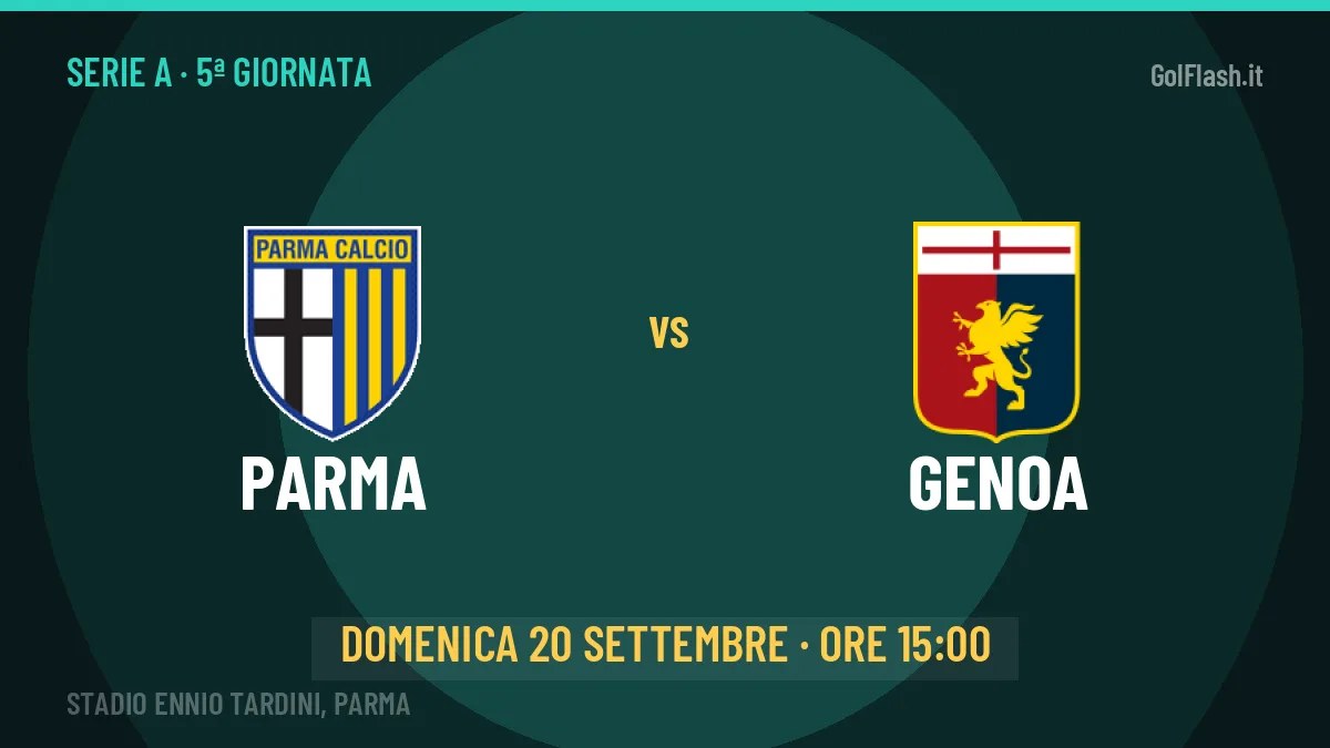 Parma Genoa in streaming: dove vedere la partita, orario e probabili formazioni