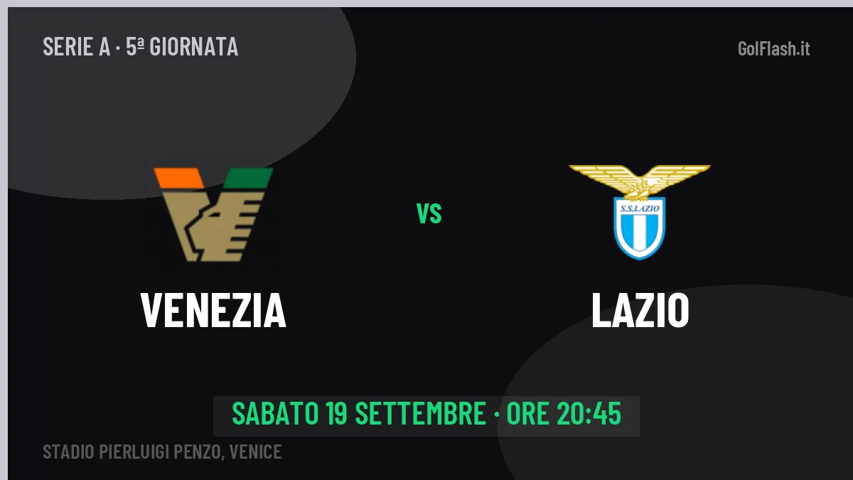 Venezia-Lazio in TV: a che ora si gioca, dove vederla e probabili formazioni