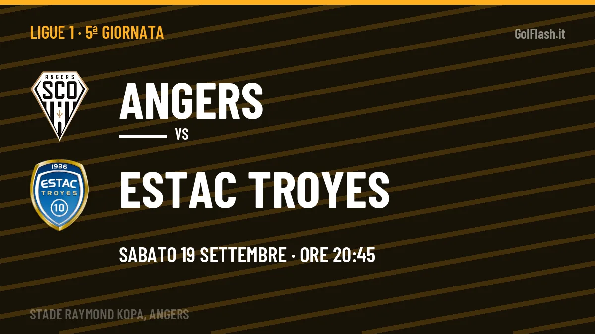 Angers-Estac Troyes in TV: a che ora si gioca, dove vederla e probabili formazioni