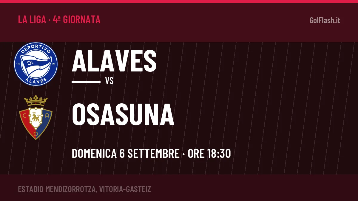 Pronostico Alaves Osasuna: quote, precedenti e come arrivano le due squadre