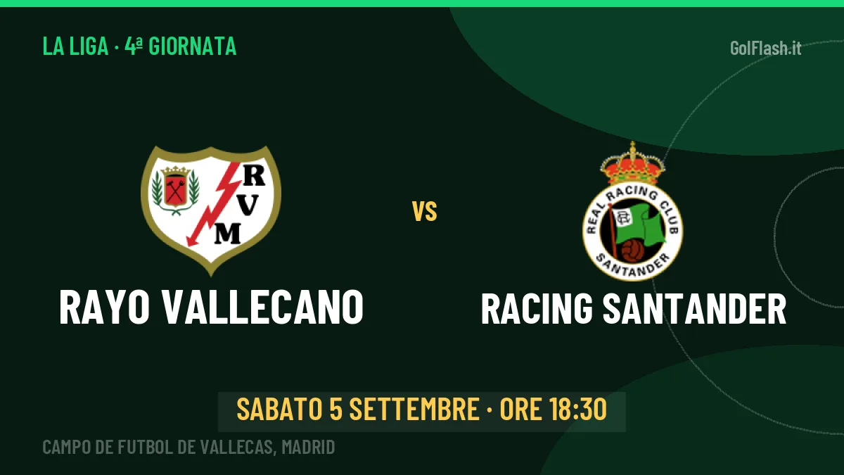 Pronostico Rayo Vallecano Racing Santander: quote, precedenti e come arrivano le due squadre