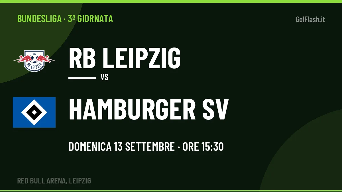 RB Leipzig-Hamburger SV: pronostico, quote e dove vedere il match in diretta